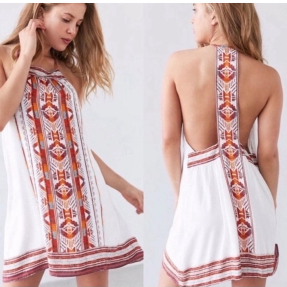 Urban Outfitters Ecote Gigi Dress Aztec T Back Dress.  Size Small